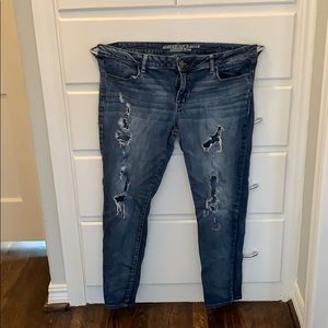 American Eagle, destroyed Jeggings!